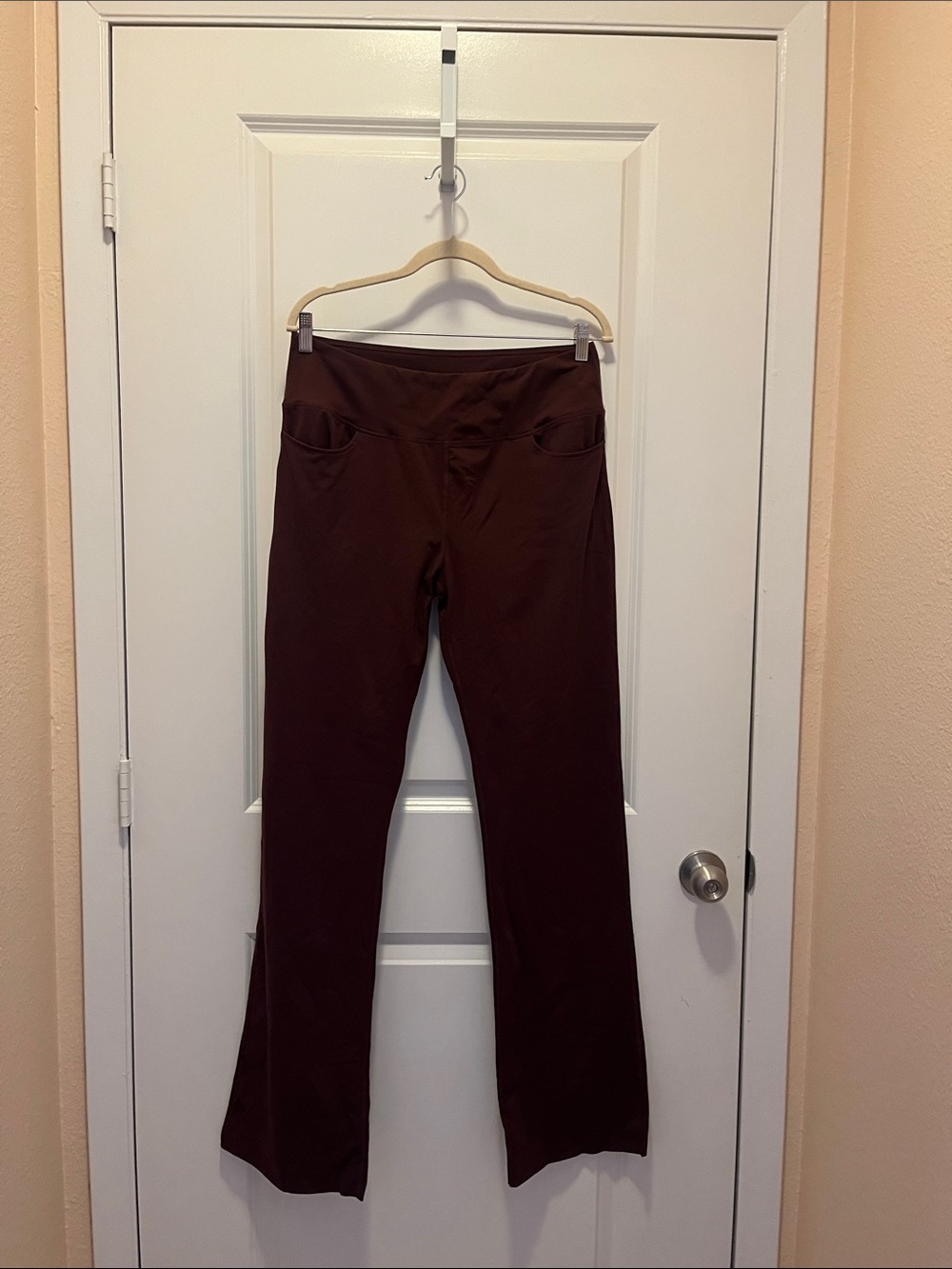 (NWT) Dark Brown Stretch Flare Pants